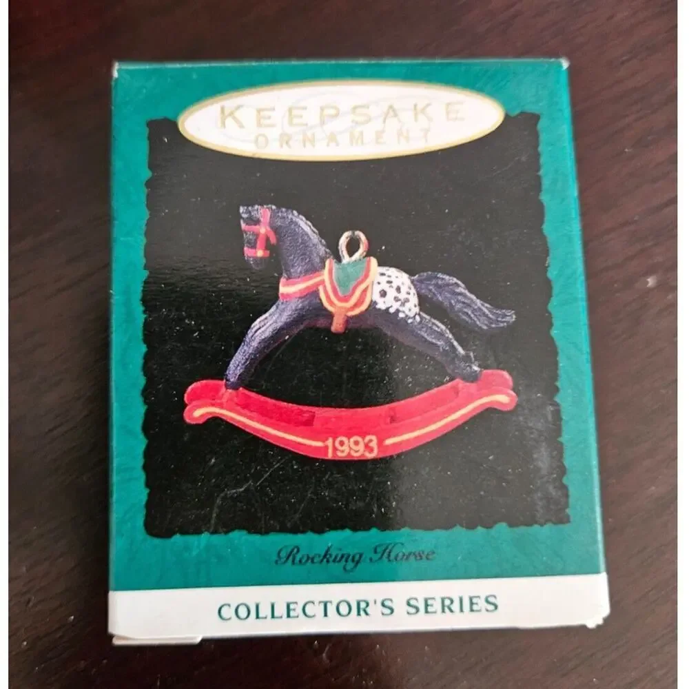Hallmark Keepsake Ornament Rocking Horse Vintage 1993 Christmas Ornament Holiday